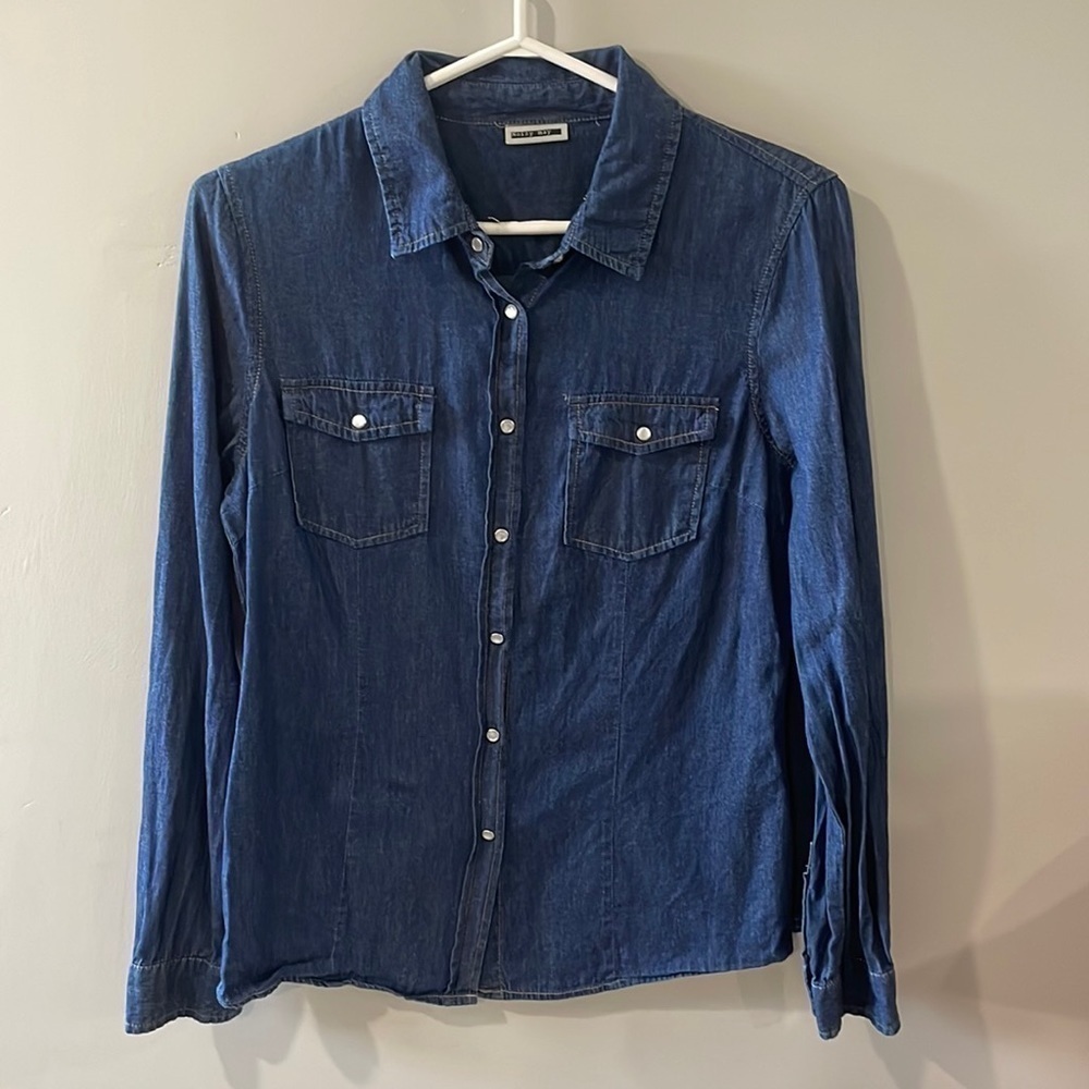 Noisy may Blue Button Down Shirt